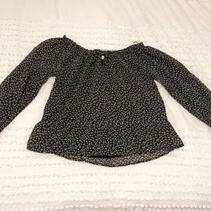 Hollister Floral Off-the-shoulder Top